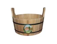 шайка с пластиковой вставкой10л, бацькина баня