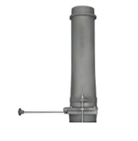 модуль шиберный gfs чугунный 180/500 дополнительный (верхняя труба + шибер мм)