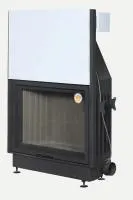 топка каминная вега 1200 в черный шамот патрубок ф250 экокамин 