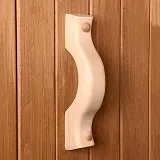 ручка дверная из осины "мостик" с заглушками, добропаровъ