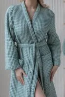 халат anolehome женский вафельный р.48-50 мятный