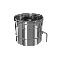 заслонка craft (шибер поворотный) нержавеющий компактный (316/0,8мм) ф120