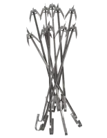 набор шампуров экотандыры с зажимами 10шт, 43 см