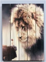 картина "взгляд свыше" 30*40 см на дереве ж020, пэм